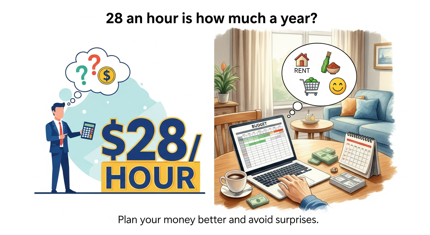 $28 an Hour is How Much a Year